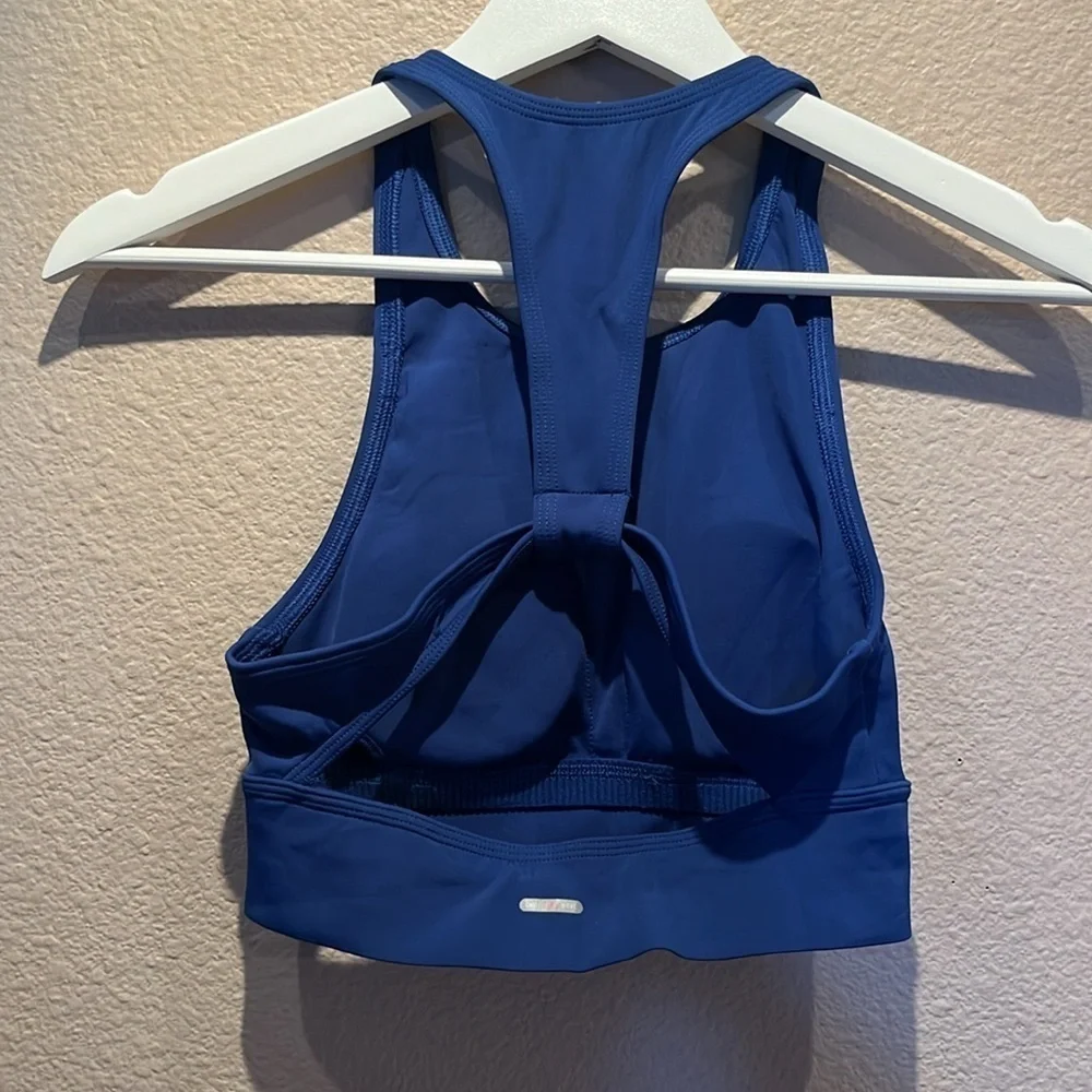 Aerie Women’s Blue High neck Coverage Sports Bra Size XS